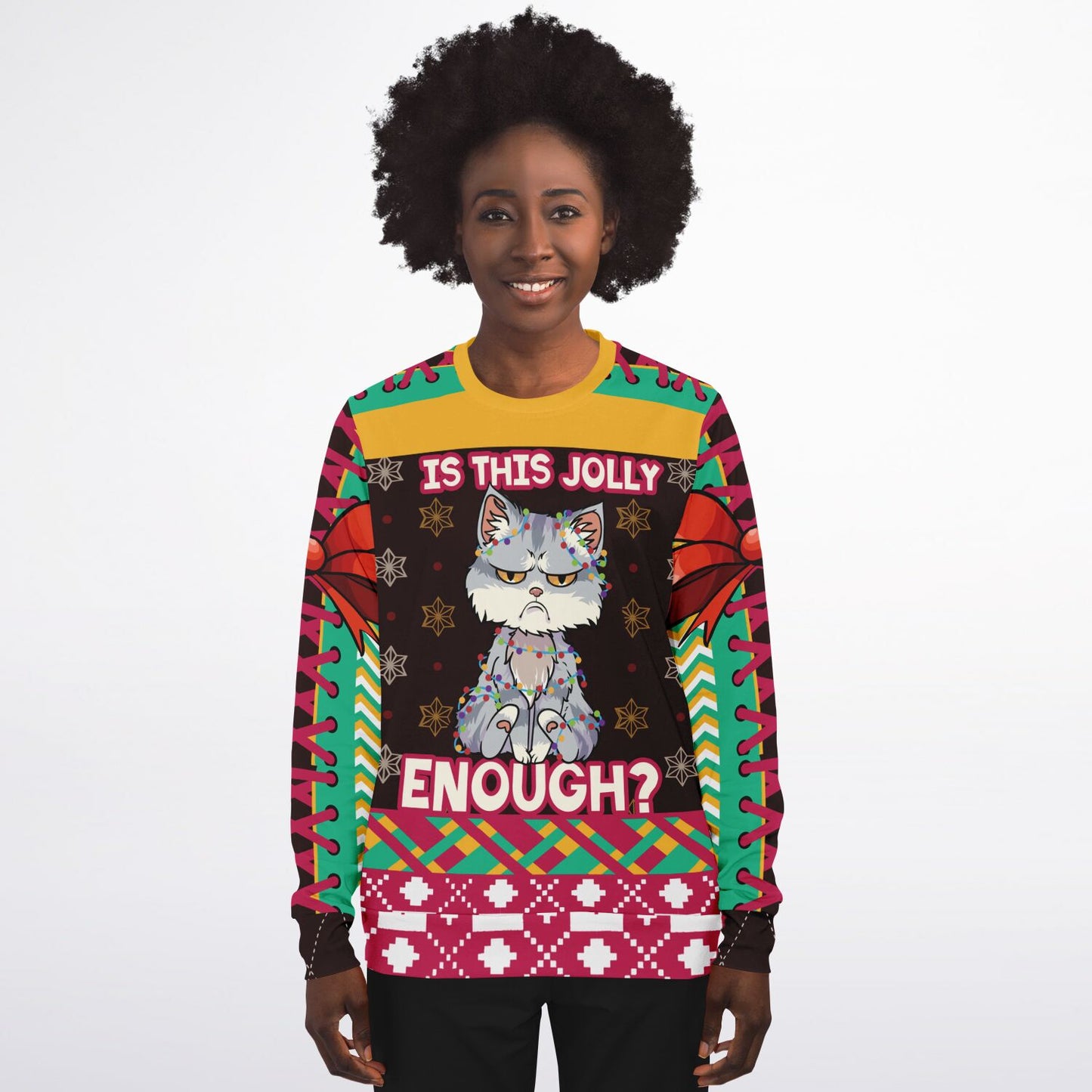 Grumpy Cat Christmas Ugly Sweater/Sweatshirt