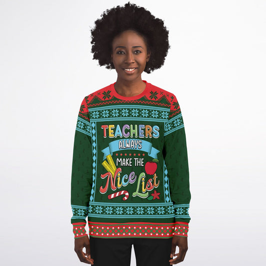 Teachers on the Nice List Ugly Sweater/Sweatshirt