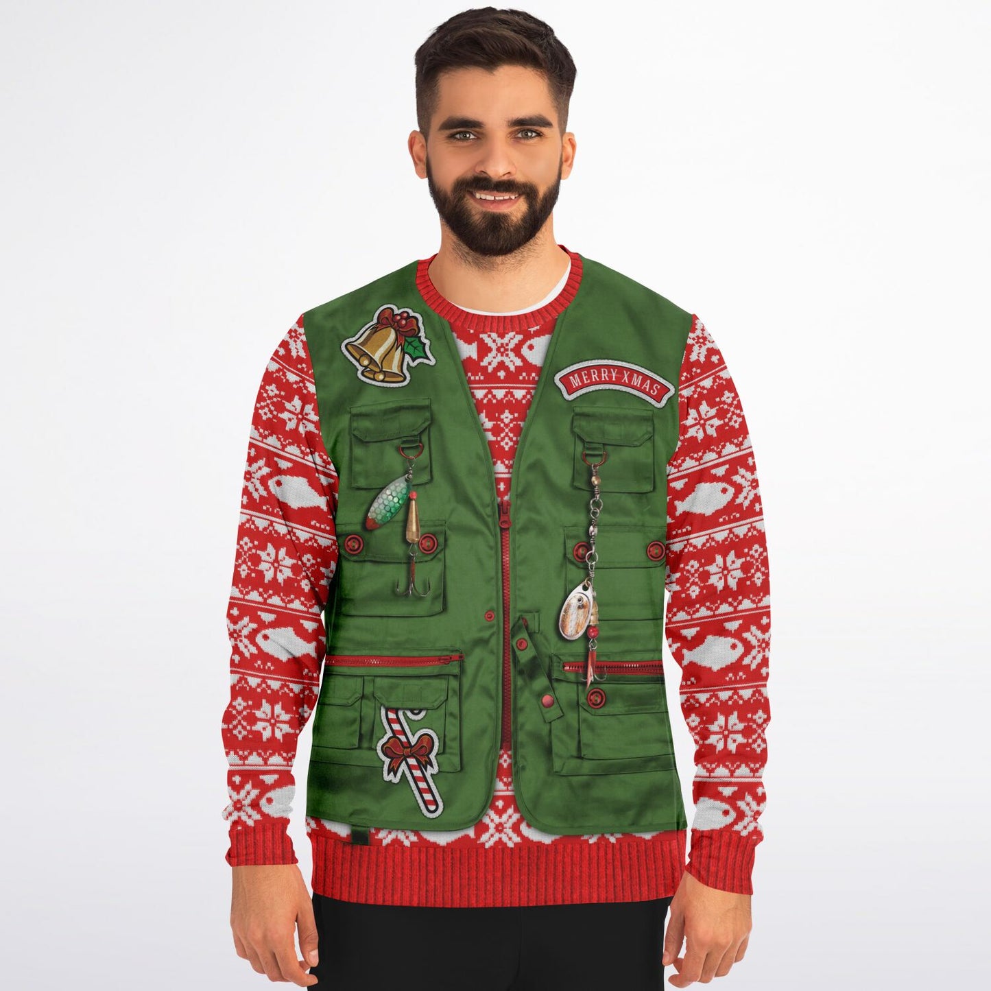 Fishing Vest Ugly Sweater/Sweatshirt